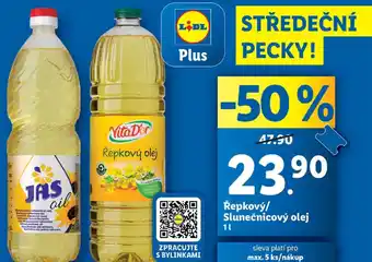 Lidl Řepkový/ Slunečnicový olej 1L nabídka