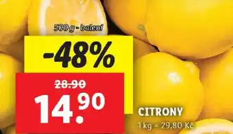 Lidl CITRONY nabídka