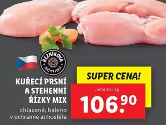 Lidl KUŘECÍ PRSNÍ A STEHENNÍ ŘÍZKY MIX nabídka