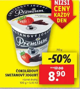 Lidl ČOKOLÁDOVÝ SMETANOVÝ JOGURT nabídka