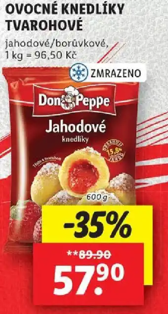 Lidl OVOCNÉ KNEDLÍKY TVAROHOVÉ nabídka