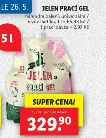 Lidl JELEN PRACÍ GEL nabídka