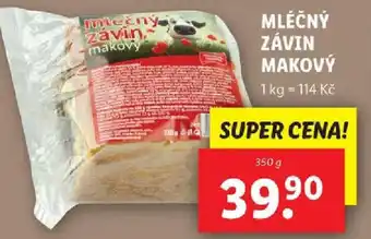 Lidl MLÉČNÝ ZÁVIN MAKOVÝ nabídka