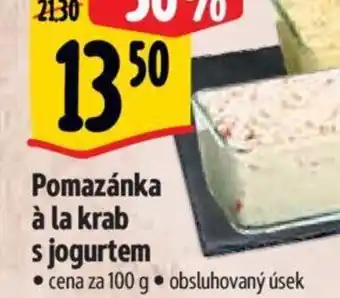 Albert Pomazánka à la krab s jogurtem nabídka