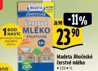 Albert Madeta Jihočeské čerstvé mléko nabídka