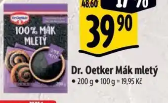 Albert Dr. Oetker Mák mletý nabídka