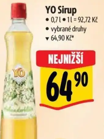 Albert YO Sirup 0.7L nabídka