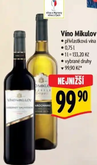 Albert Víno Mikulov 0.75L nabídka