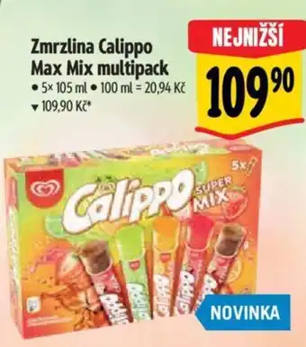 Albert Zmrzlina Calippo Max Mix multipack nabídka