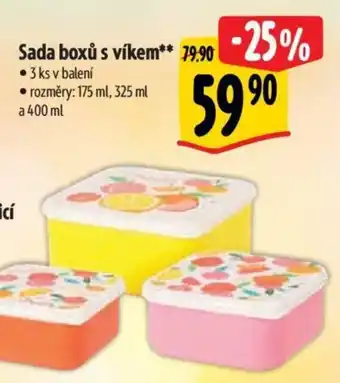 Albert Sada boxů s víkem nabídka