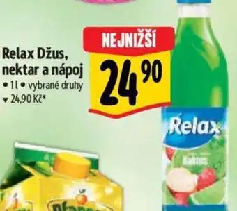 Albert Relax Džus, nektar a nápoj nabídka