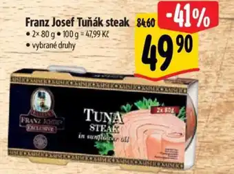 Albert Franz Josef Tuňák steak nabídka