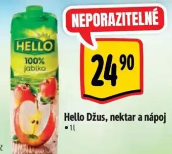 Albert Hello Džus, nektar a nápoj nabídka