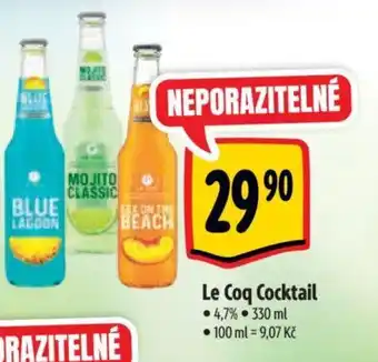 Albert Le Coq Cocktail nabídka