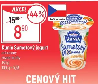 Globus Kunín Sametový jogurt nabídka