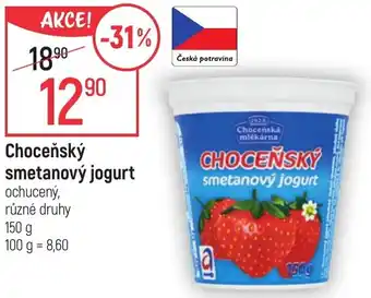 Globus Choceňský smetanový jogurt nabídka