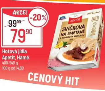 Globus Hotová jídla Apetit, Hamé nabídka