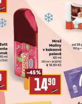 Billa Mrož maliny v kakaové polevě nabídka