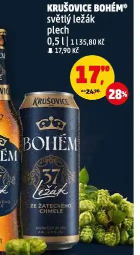 Penny Market Pivo krušovice bohém nabídka