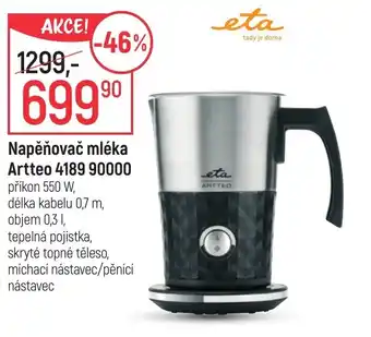 Globus Napěňovač mléka Artteo 4189 90000 nabídka