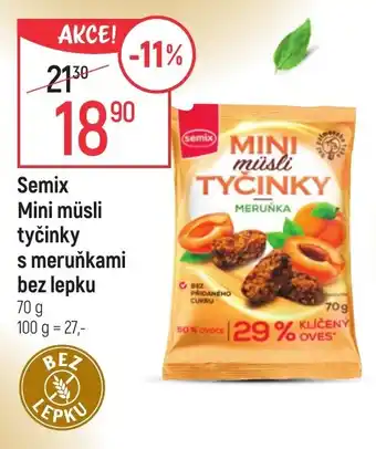 Globus Semix Mini müsli tyčinky s meruňkami bez lepku nabídka