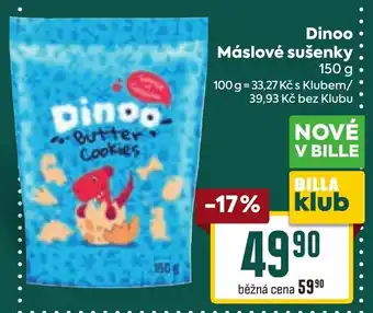 Billa Dinoo Máslové sušenky nabídka