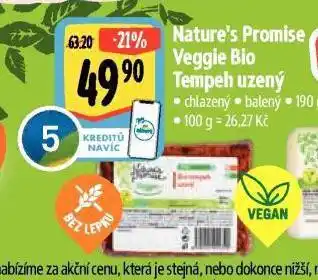 Albert Veggie bio tempeh nabídka