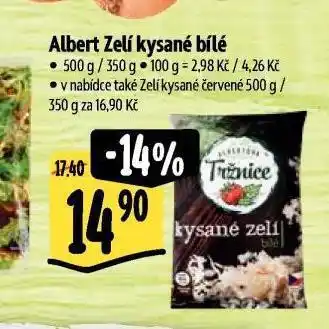 Albert Zelí kysané bílé nabídka