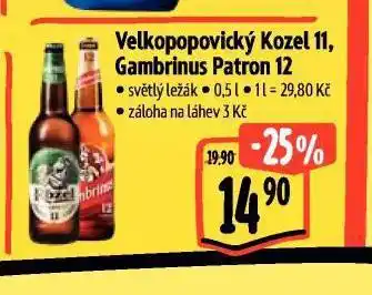 Albert Pivo velkopopovický kozel nabídka