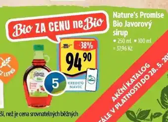 Albert Bio javorový sirup nabídka