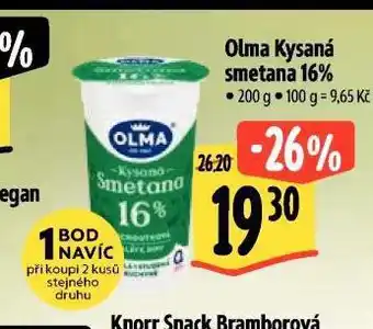 Albert Olma kysaná smetana nabídka