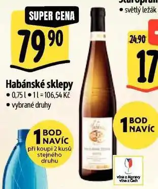 Albert Habánské sklepy nabídka