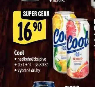 Albert Cool nealkoholické pivo nabídka