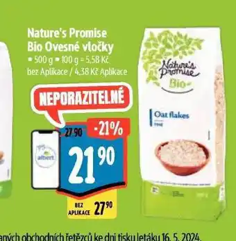 Albert Bio ovesné vločky nabídka