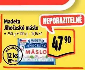 Albert Madeta jihočeské máslo nabídka