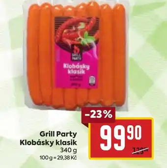 Billa Grill Party Klobásky klasik nabídka
