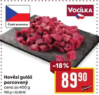Billa Hovězí guláš porcovaný nabídka