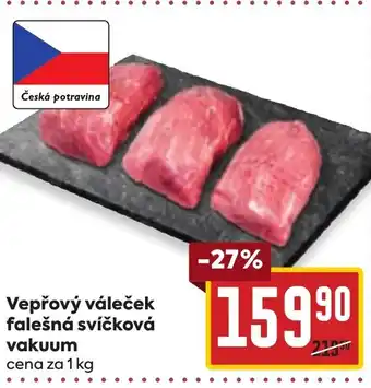Billa Vepřový váleček falešná svíčková vakuum nabídka