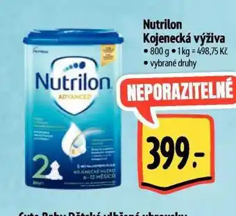 Albert Nutrilon kojenecká výživa nabídka