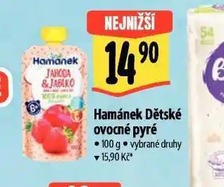 Albert Hamánek dětské ovocné pyré nabídka