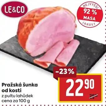 Billa Pražská šunka od kosti nabídka