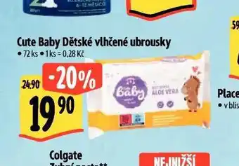Albert Cute baby dětské vlhčené ubrousky nabídka