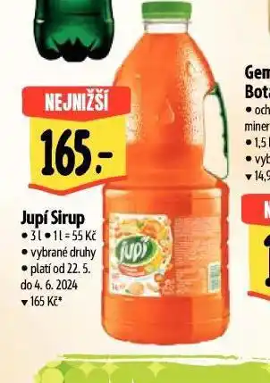 Albert Jupí sirup nabídka