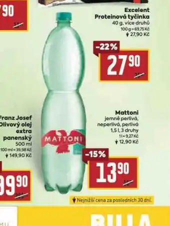 Billa Mattoni nabídka