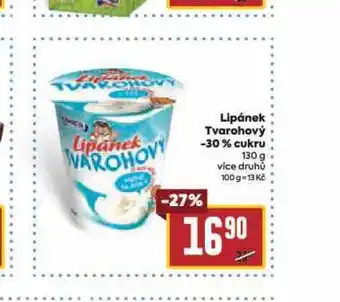 Billa Lipánek tvarohový -30% cukru nabídka