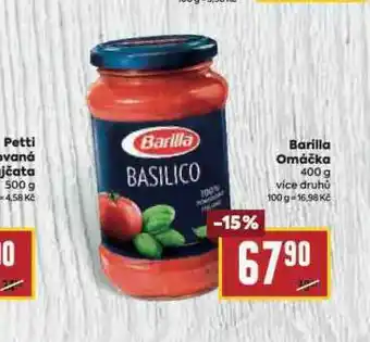 Billa Barilla omáčka nabídka