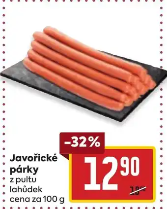 Billa Javořické párky nabídka