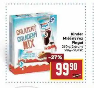 Billa Kinder mléčný řez nabídka