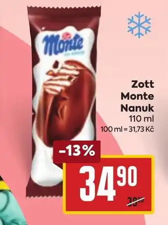 Billa Zott Monte Nanuk nabídka
