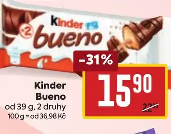 Billa Kinder Bueno nabídka